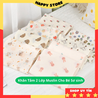 Khăn tắm sợi tre cho bé 2 lớp Muslin mềm mại size 80x80cm, chăn mỏng cho bé sơ sinh thoáng mát