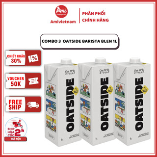 [Combo 3 Hộp] Sữa Yến mạch OATSIDE Barista Blend 1L