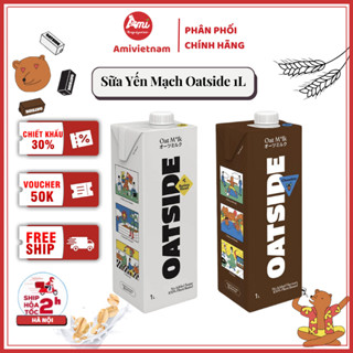 Sữa Yến Mạch OATSIDE Oatmilk Các Vị - Hộp 1L Thơm Ngon, Bổ Dưỡng, Uống Liền & Pha Chế