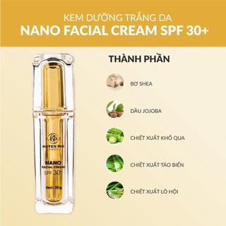 KEM FACE NANO HUYỀN PHI ( CÓ CHỐNG NẮNG SPF 30+ ) 30g