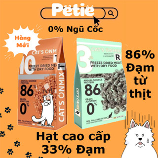 Hạt CAT'S ON MIX R, CAT ON MIX T - Hạt Cho Mèo Rắc Thịt Sấy, Gà Viên Sấy