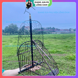 Lồng bẫy chào mào chất liệu LỤI, Lồng bẫy chim chào mào chim Chòe Than có móc đồng inox Giang Jun-phụ kiện lồng chim