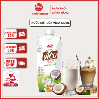 Nước cốt dừa Vico Rich- Nước cốt dừa tự nhiên Vico 330ml