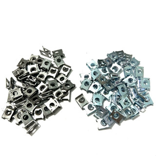 Bộ 50 con Pat Kẹp Inox - Trắng 5 Ly Gắn Dàn Áo Xe Yamaha Exciter 135-150-155 Sirius