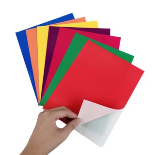 giấy thủ công đề can  A5 -xấp 7 tờ (7 màu)