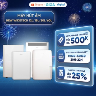 Máy hút ẩm Lumias  New Widetech 12L /18L /30L /60L sử dụng app Mi Home, Sấy quần áo và lọc kháng khuẩn ion bạc