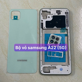 bộ vỏ sườn samsung A22 (5G) lèm khay sim,kính camera