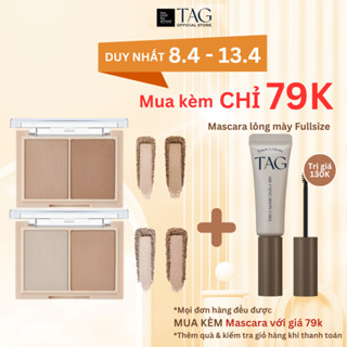 Bảng Phấn Tạo Khối Đa Năng TAG Dual Multi Shading 9.4g Tạo Khối Mũi, Góc Cạnh Mặt, Mắt _ Chính Hãng Hàn Quốc