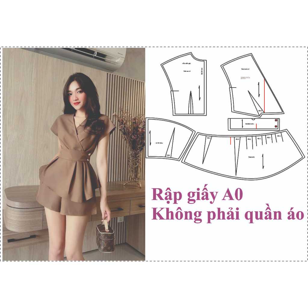 Rập giấy A0 may áo nữ mã 1529