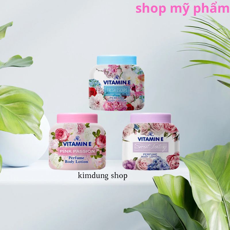 Kem dưỡng thể hương nước hoa AR Vitamin E Perfume Body Lotion Thái Lan