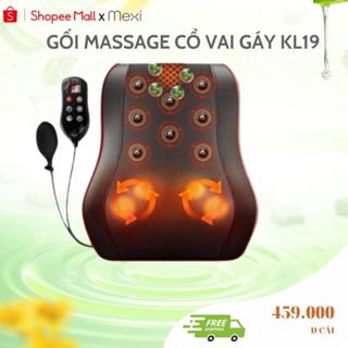 Gối Massage Cổ Vai Gáy Mexi Hồng Ngoại Đa Năng KL-19 Cao Cấp thế hệ mới