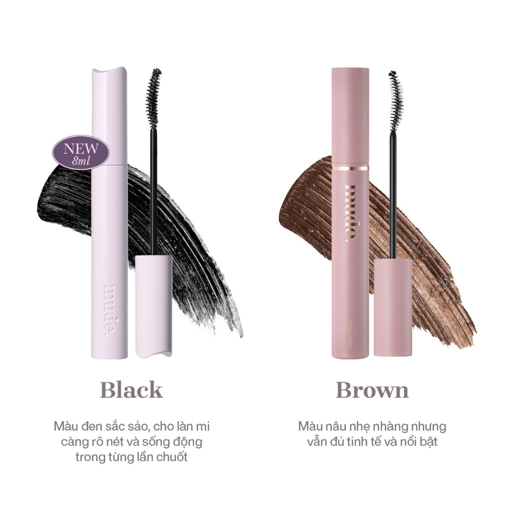 Mascara Chuốt Dài Mi 24H mude Inspire Longlash Curling Mascara (8ml) | BigBuy360 - bigbuy360.vn