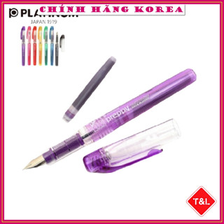 Bút Máy Preppy Nhật Bản Chính Hãng F03 Tím - Bút Mực Học Sinh Ngòi Siêu Trơn Siêu Bền