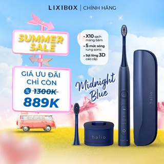 Bàn Chải Điện Halio Sonic Whitening Toothbrush Pro - Màu White Kèm Hộp Đựng