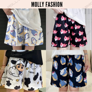 Quần short Cartoon Unisex (Nhiều mẫu) BST 01 Molly Fashion - Quần đùi hoạt hình nam nữ Freesize đến 65kg