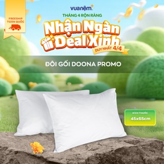 Đôi gối bông Doona Promo 45x65cm nâng đỡ nhẹ nhàng êm ái, thoáng khí