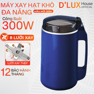  Máy Xay Hạt Khô Đa Năng Mẫu Mới Công Suất 300W 8 Lưỡi Xay Các Loại Hạt Đồ Khô Coffee Ngũ Cốc Không Ồn 