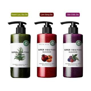 Sữa rửa mặt thải độc rau củ Super Vegitoks Cleanser 300ml