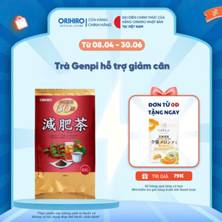 Trà Genpi Orihiro hỗ trợ giảm mỡ thừa quy cách 60 gói/túi