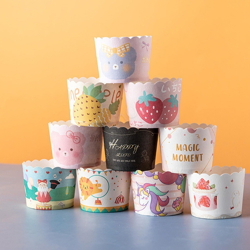 Cốc cupcake giấy cứng (lốc 50 chiếc)