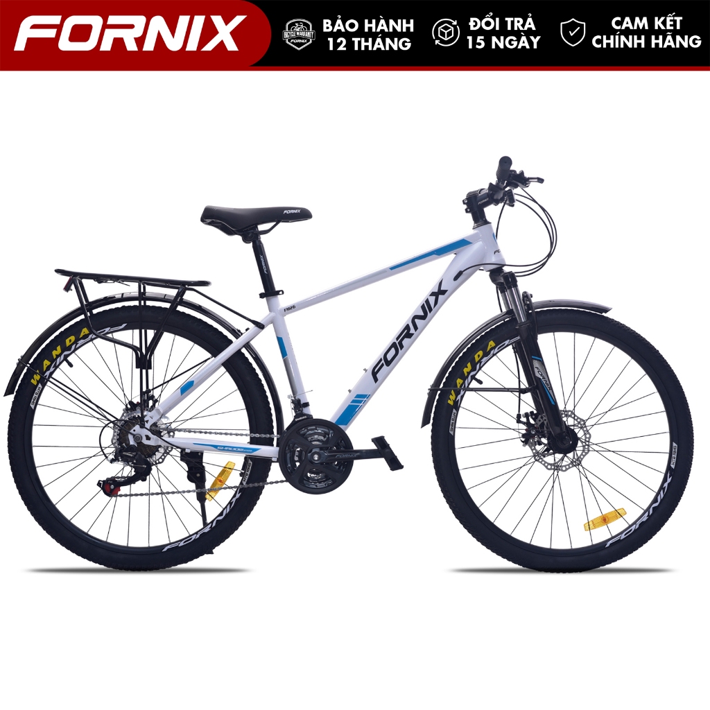 Xe Đạp Địa Hình FORNIX FM26 Khung Thép Vòng Bánh 26 Inch Bộ Truyền Động 21 Tốc Độ 3 Đĩa 7 Líp