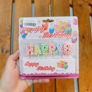 NẾN CHỮ HAPPY BIRTHDAY, NẾN CHỮ I LOVE U, NẾN TRANG TRÍ BÁNH SINH NHẬT CAO CẤP