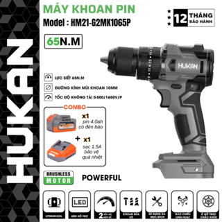 Máy Khoan Dùng Pin HUKAN HM21 - G2MK1065P, Động Cơ Không Chổi Than - 3 chức năng