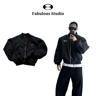Áo Khoác Bomber FABULOUS Vải Dù Hai Lớp Chân Phao JACKET Form Boxy - 009