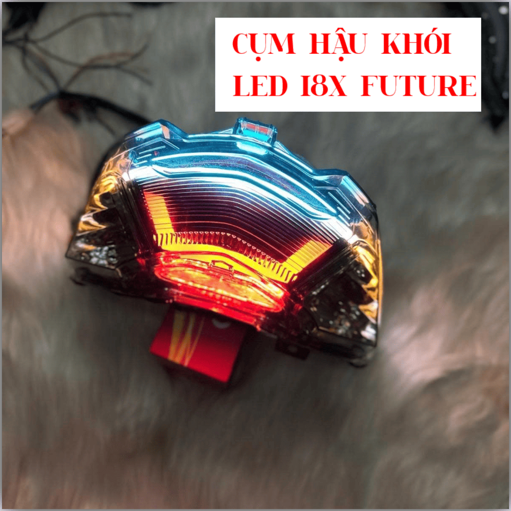 Cụm đèn hậu mika khói độ sẵn audi i8x đổi được hiệu ứng qua điện thoại ( 1 cụm đèn full giắc)