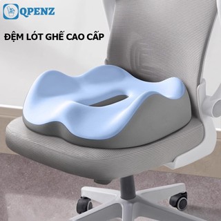  Đệm lót ghế QPENZ gối ngồi công thái học cao su non dày 8cm mềm mại đàn hồi tốt chống đau mỏi 