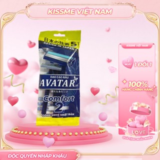 Dao Cạo Râu Avatar 2 Lưỡi Kép Thân Nhựa Dành Cho Nam (Set 5 Cây Màu Ngầu Nhiên)