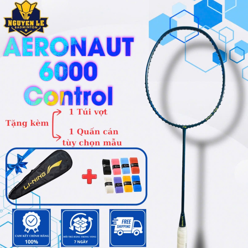 Vợt Cầu Lông Lining Aeronaut 6000 Max / Power/ Speed/ Control Chính Hãng (khung không chưa cước)