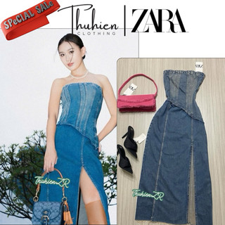 (sẵn S)Váy midi mã code: 3643/241/401 CORSET COMBINATION DEMIN (kèm ảnh thật)