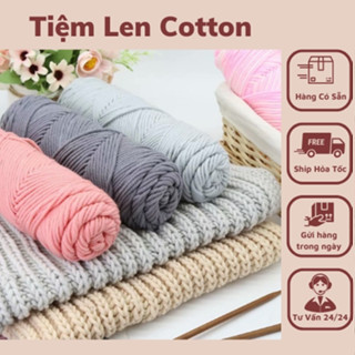 Len Cotton Love làm khăn/Len-100g(loại 1)