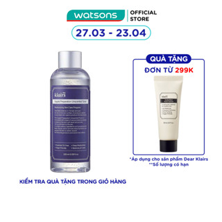 Nước Hoa Hồng Không Mùi Dear Klairs Supple Preparation Unscented 180ml