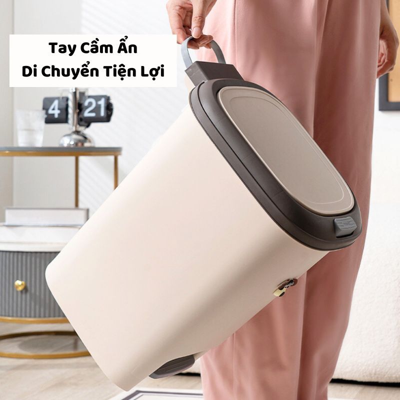 Thùng Rác Đạp Chân Kèm Sticker ENODA HOME, Thùng Đựng Rác Văn Phòng Dung Tích Lớn TR021 | BigBuy360 - bigbuy360.vn