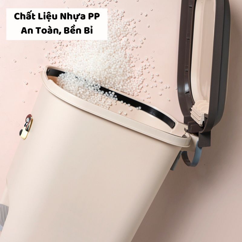 Thùng Rác Đạp Chân Kèm Sticker ENODA HOME, Thùng Đựng Rác Văn Phòng Dung Tích Lớn TR021 | BigBuy360 - bigbuy360.vn