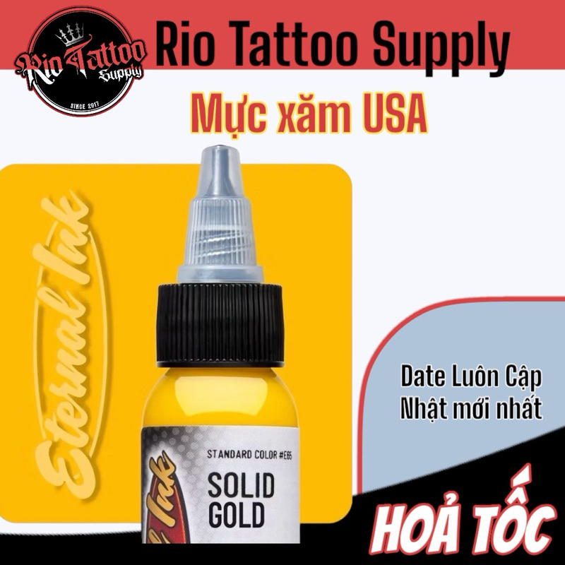 Mực xăm chính hãng Eternal Solid Gold