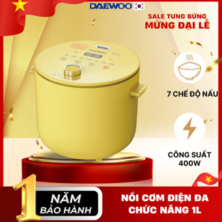 Nồi cơm điện mini 1-2 người 1L Hàn Quốc Daewoo DWRC-Y201 công suất 400W, bảo hành 12 tháng