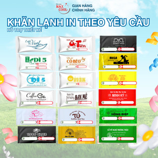  1000 cái khăn lạnh in tên quán in theo yêu cầu - Dùng cho nhà hàng quán nhậu quán ăn dịch vụ du lịch.... 