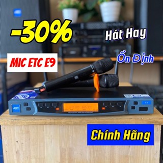  Mic ETC E9 Mới Chất Âm Hay Dễ Hát Ghép Vang Karaoke Loa Kéo Amply 