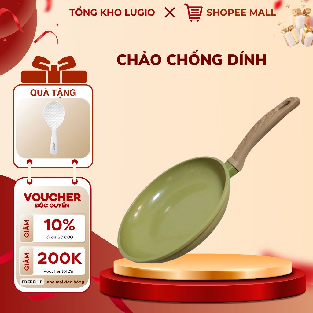 Chảo hợp kim (chống dính Gốm) thương hiệu DURAKING, model DK- 20XL/DK- 24XL/DK- 28XL/DK- 30XL