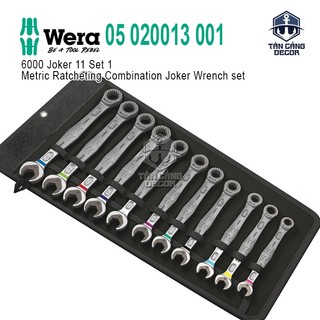  Bộ Cờ Lê 6000 Joker 11 Chi Tiết Vòng Tự Động Wera 05020013001 
