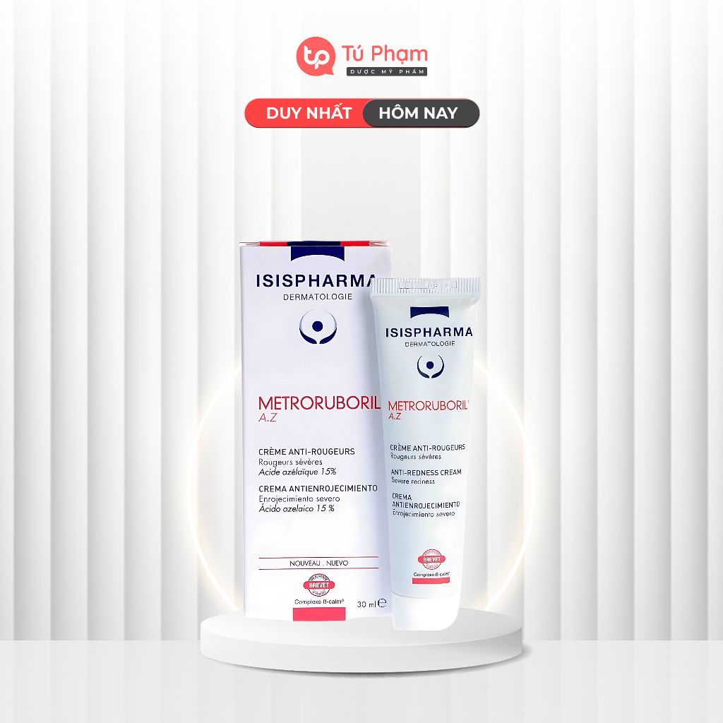 Kem Dưỡng Ẩm Phục Hồi ISIS Pharma Metroruboril A.Z Anti-Redness Cream 30ml