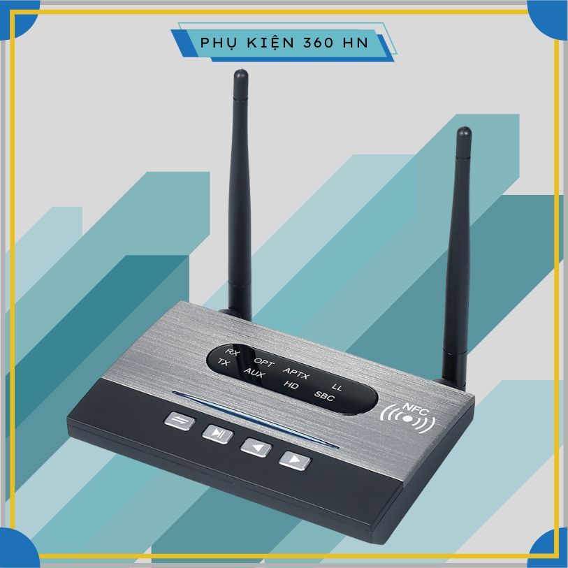Bộ Thu Phát Nhạc Bluetooth 5.0 Đa Chức Năng NFC, Hỗ trợ APTX HD / APTX LL / APTX SPDIF / AUX BT-B22
