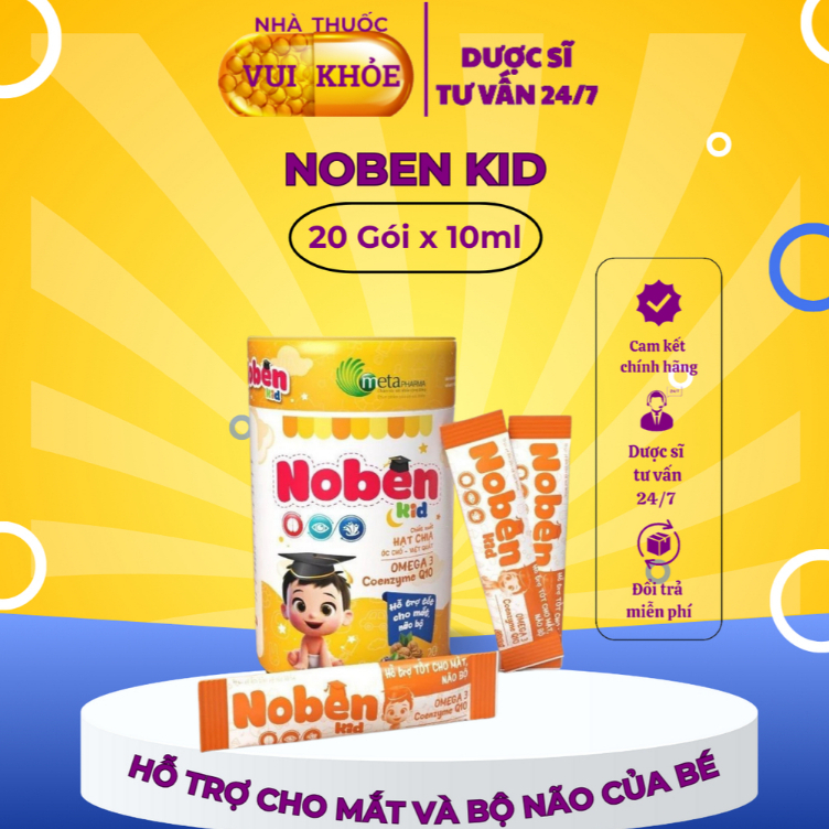 Bổ não, bổ mắt cho bé Noben kid Siro phát triển trí não cho bé giúp trẻ thông minh sáng mắt