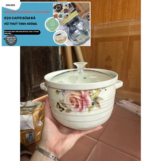 GDHT ÂU SỨ, THỐ SỨ ĐỰNG CƠM CANH CÓ NẮP KÍNH