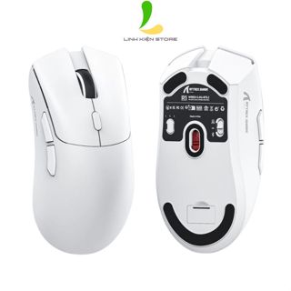 Chuột Gaming Không Dây Ziyou Attack Shark R1 - Chuột Siêu Nhẹ Chip Paw3311 Cực Mạnh 3 Chế Độ Kết Nối