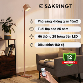 Đèn cây SAKRINGT đèn cây đứng phong cách Bắc Âu trang trí phòng khách phòng Ngủ sử dụng bóng LED chống cận S811