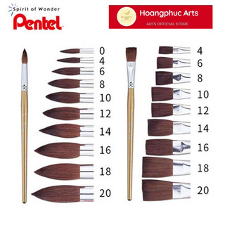 Cọ vẽ màu nước PENTEL chính hãng - SỐ  0/4/6/8/10/12/14/16/20